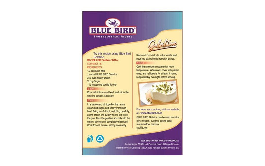 Blue Bird Gelatine (Unflavored)    Box  50 grams